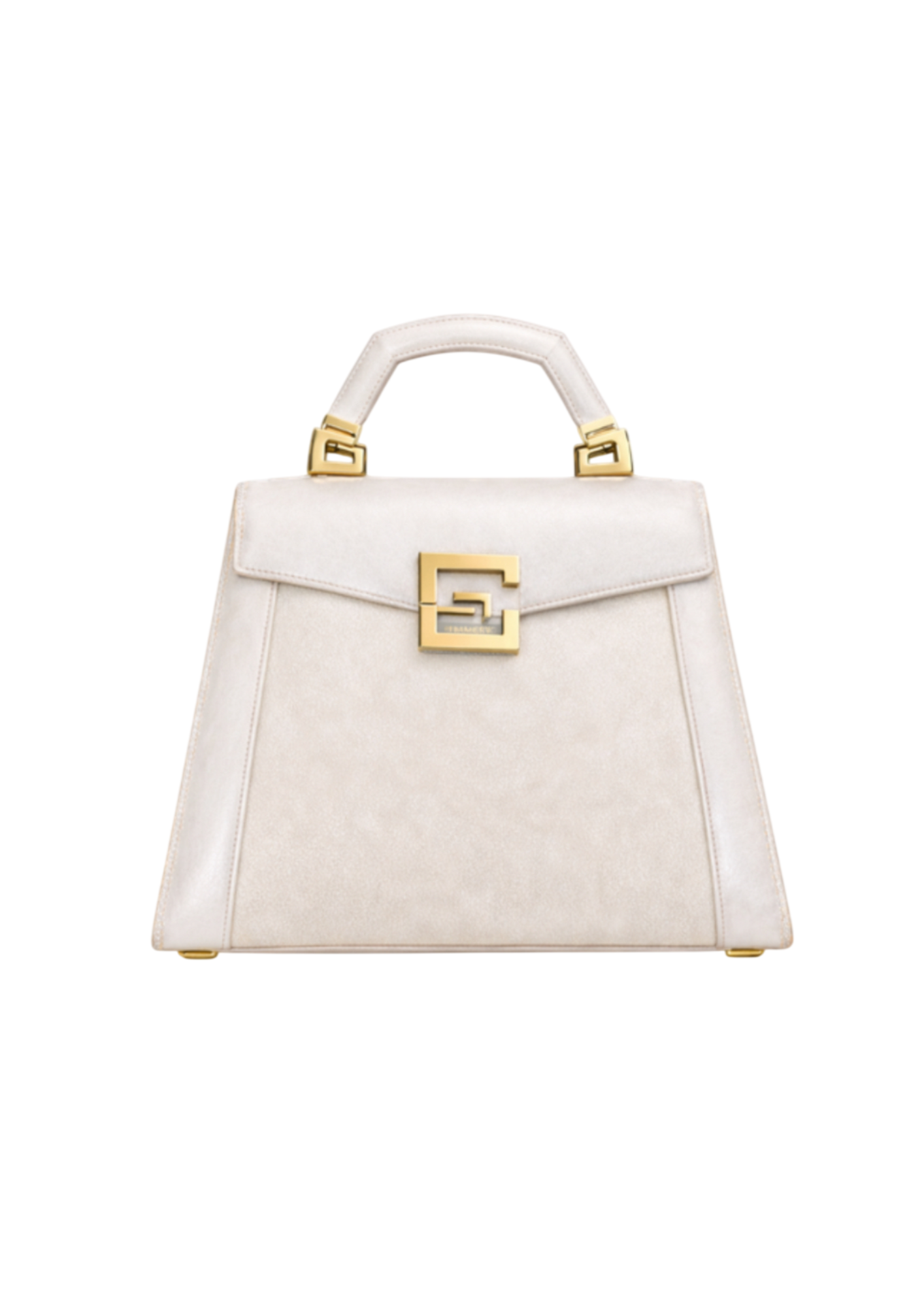 LAMBERTI Top-Handle Bag — Ivory