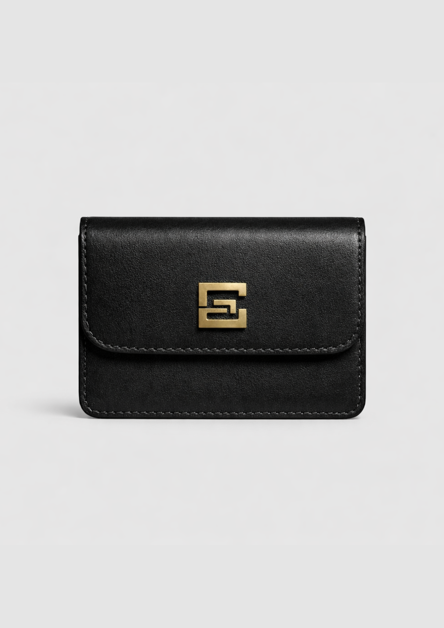 ELLAMBERTO Signature Leather Wallet – Black